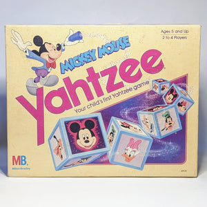 Vintage Disney Mickey Mouse Yahtzee 1988 Kids Board Game Collectible Disneyana