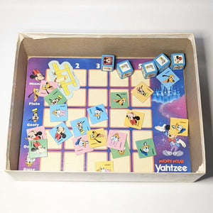 Vintage Disney Mickey Mouse Yahtzee 1988 Kids Board Game Collectible Disneyana