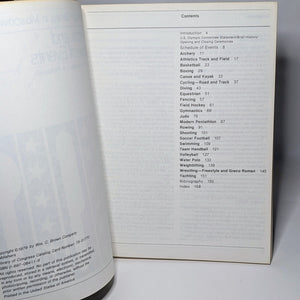 1980 Summer Moscow Olympics Cookbook Schedule Events Recipe US Team USA Boycott