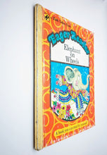 Load image into Gallery viewer, Elephant On Wheels Vintage Childrens Kids Little Golden Book Eager Reader 1975
