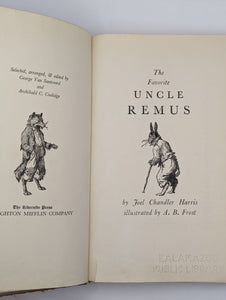The Favorite Uncle Remus Stories By Joel Chandler Harris 1st First Edition 1948
