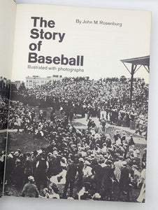 The Story Of Baseball Old Photo Illustrated Sports History John M Rosenburg 1962