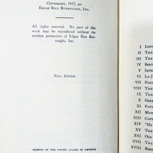 Load image into Gallery viewer, Back To The Stone Age Edgar Rice Burroughs 1937 First 1st Edition Hardcover Book
