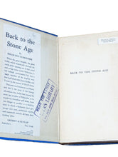 Load image into Gallery viewer, Back To The Stone Age Edgar Rice Burroughs 1937 First 1st Edition Hardcover Book
