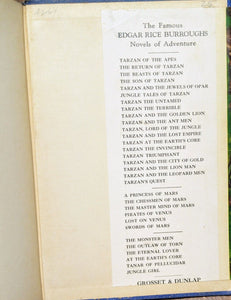 Back To The Stone Age Edgar Rice Burroughs 1937 First 1st Edition Hardcover Book