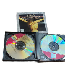 Load image into Gallery viewer, Rare J.S. Bach St. Matthew Passion 3 CD Box  Booklet Gustav Leonhardt Boys Choir
