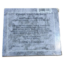 Load image into Gallery viewer, Rare J.S. Bach St. Matthew Passion 3 CD Box  Booklet Gustav Leonhardt Boys Choir

