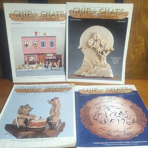 Chip Chats National Wood Carver Carving Association 10 Magazine Lot Pattern Book