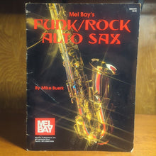 Load image into Gallery viewer, Mel Bay Funk Rock Alto Sax Saxophone Music Instrument Instruction Song Book
