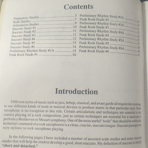 Mel Bay Funk Rock Alto Sax Saxophone Music Instrument Instruction Song Book