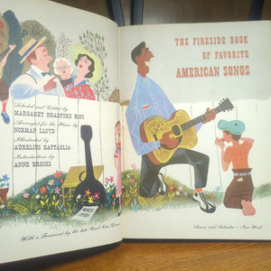 Fireside Book Of Favorite American Ballads Folk Songs Book Sheet Music Americana