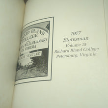 Load image into Gallery viewer, 1977 Statesman Richard Bland Community College Yearbook William &amp; Mary Virginia
