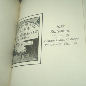 1977 Statesman Richard Bland Community College Yearbook William & Mary Virginia