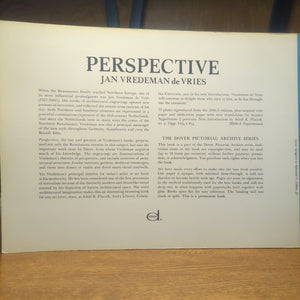 Perspective Drawing Reference Jan Vredeman de Vries Vintage Dover Art Book 1968