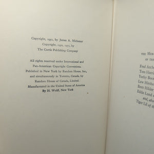 Return To Paradise James Michener 1951 1st Edition Vintage Hardcover Book Novel