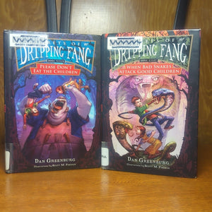 Secrets Of The Dripping Fang Series Complete Set Lot 1 2 3 4 5 6-8 Dan Greenburg