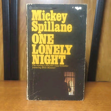 Load image into Gallery viewer, One Lonely Night Mickey Spillane Vintage Signet T4988 Paperback 1951 Novel PB

