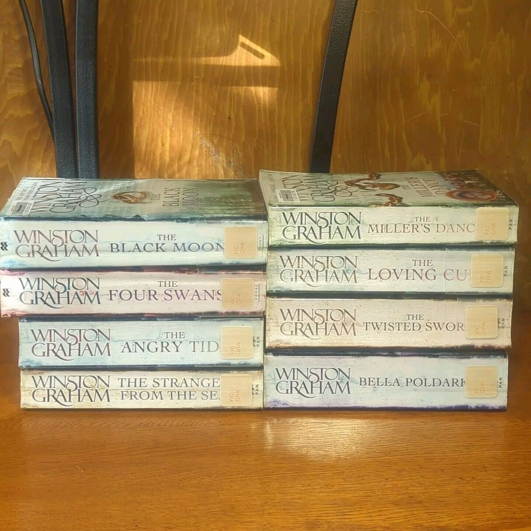 The Black Moon Poldark Book Series Lot 5 6 7 8 9 10 11 12 Winston Graham Novel