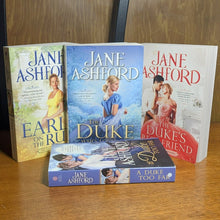 Load image into Gallery viewer, A The Duke Who Loved Me Too Far Duke&#39;s Estate Series Book 1 2 5 Jane Ashford Lot
