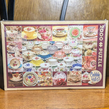 Load image into Gallery viewer, Teacup Tea Cup Time Collection Cobble Hill 2000 Piece PC Jigsaw Puzzle SEALED
