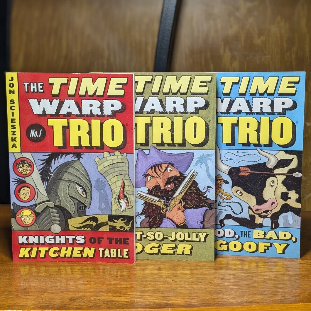 The Time Warp Trio Series Lot Set Book 1 2 3 Jon Scieszka Knights Kitchen Table