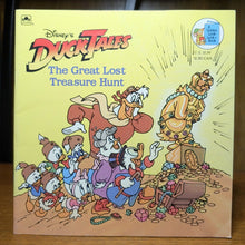 Load image into Gallery viewer, Vintage Disney Ducktales Duck Tales The Great Lost Treasure Hunt Golden Book
