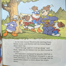 Load image into Gallery viewer, Vintage Disney Ducktales Duck Tales The Great Lost Treasure Hunt Golden Book
