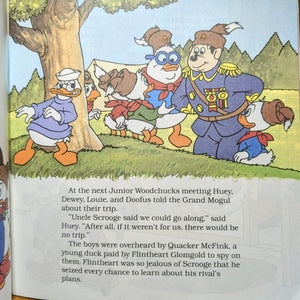 Vintage Disney Ducktales Duck Tales The Great Lost Treasure Hunt Golden Book