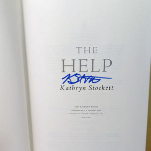 The Help SIGNED Book Novel by Kathryn Stockett 1st First Edition Hardcover