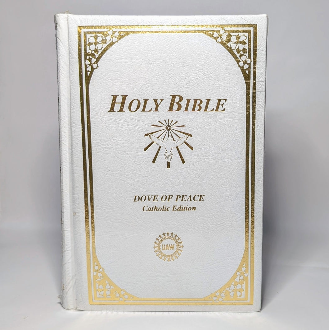 UAW New American Holy Bible Dove of Peace Catholic Edition NAB RARE