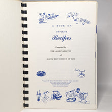 Load image into Gallery viewer, Sharing Recipes Southwest Church of God Indianapolis IN Indiana Vintage Cookbook
