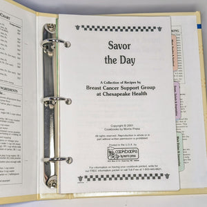 Savor The Day Breast Cancer Support Group At Chesapeake Health Virginia Cookbook