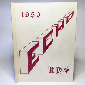 The Echo Vintage Roachdale Indiana IN High School RHS Yearbook 1950 Old Photos