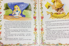 Load image into Gallery viewer, Alice&#39;s Tea Party Vintage Disney Alice in Wonderland Picture Book 1st Edition
