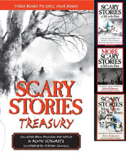 Load image into Gallery viewer, Scary Stories To Tell In the Dark Treasury Bk Set 1 2 3 Original Alvin Schwartz
