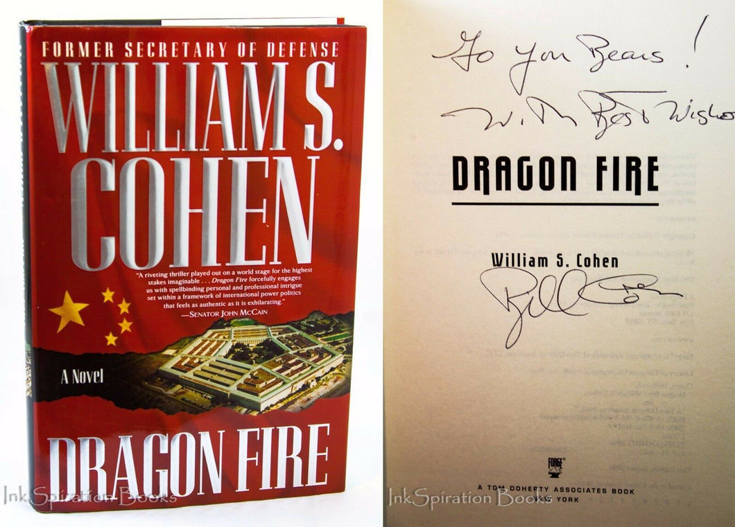 Dragon Fire by Bill William S Cohen US Secretary of Defense Signed Autographed