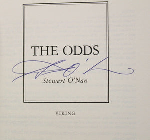 The Odds A Love Story by Stewart O'Nan Hardcover SIGNED First Edition 1st Book