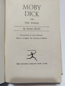 Moby Dick By Herman Melville Vintage Modern Library 119 1950 DJ Hardcover Book