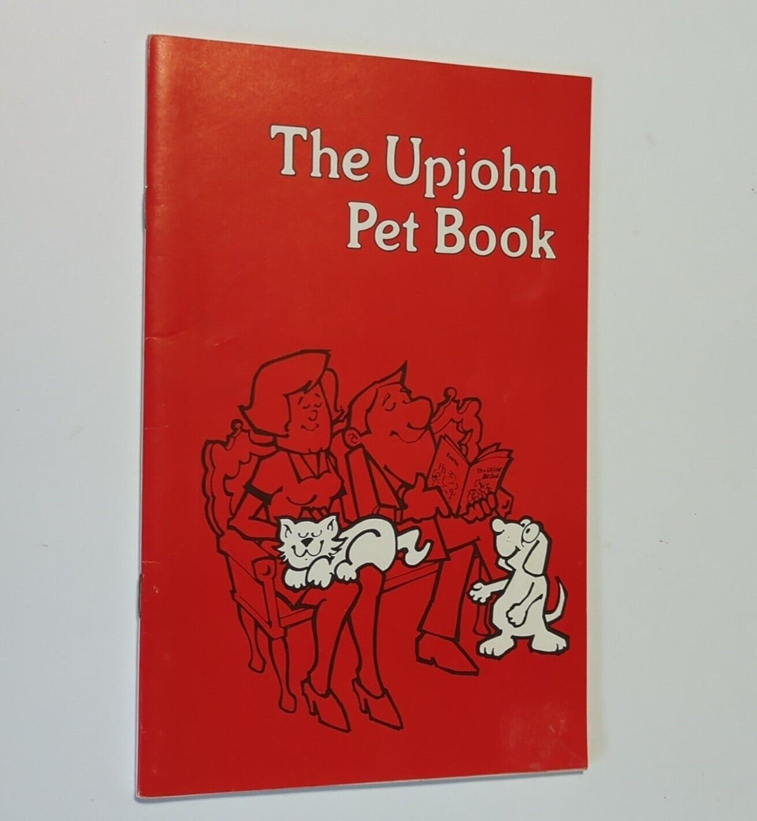 Vintage The Upjohn Company Pet Cat Dog Book 1970s Medical Collectible Ephemera