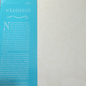 Martha Stewart Weddings Ideas Inspiration Vintage Large Coffee Table Book 1987