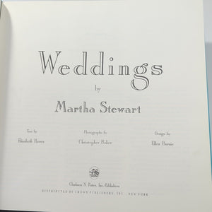 Martha Stewart Weddings Ideas Inspiration Vintage Large Coffee Table Book 1987