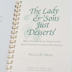 The Lady and Sons Savannah County Just Desserts Paula Deen Vintage Cookbook Lot