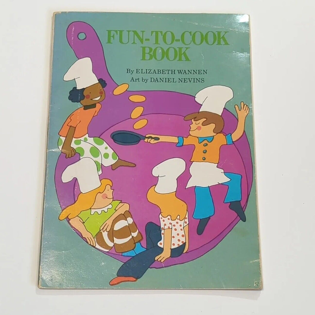 Fun-to-Cook Book for Girls Boys Paperback Scholastic Vintage Childrens Cookbook
