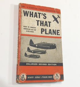 What's That Plane How To Identify American Jap Airplanes WW2 WWII Vintage Book