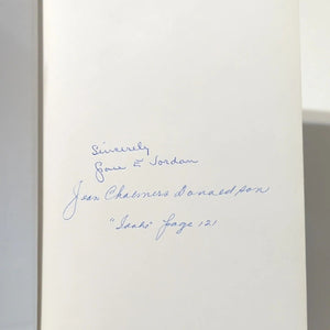 Grace Jordan Idaho Reader Authors Collection SIGNED Book Jean Chalmers Donaldson