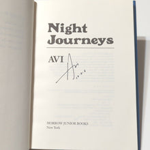 Load image into Gallery viewer, Night Journeys By AVI SIGNED 1st Edition Vintage Childrens Hardcover Novel Book
