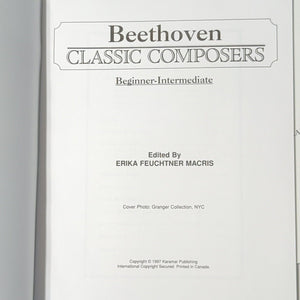 Beethoven Chopin Karamar Classic Composers Series For Piano Sheet Music Beginner