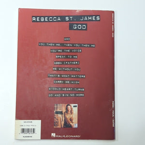 Rebecca St. James God Christian Sheet Music Songbook Song Book Piano Guitar