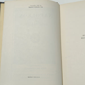 Napoleon Bonaparte Biography By Emil Ludwig Vintage Hardcover 1926 Illustrated