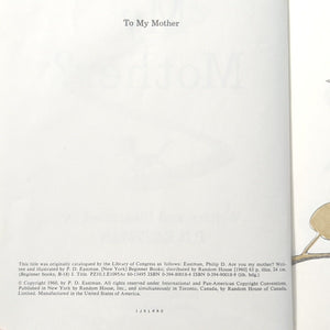 Are You My Mother by PD P. D. Eastman Dr. Seuss 1960 Vintage Beginner Kids Books